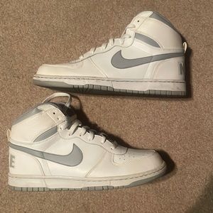 Big Nike High White Wolf-Grey Dunk Men Size 11